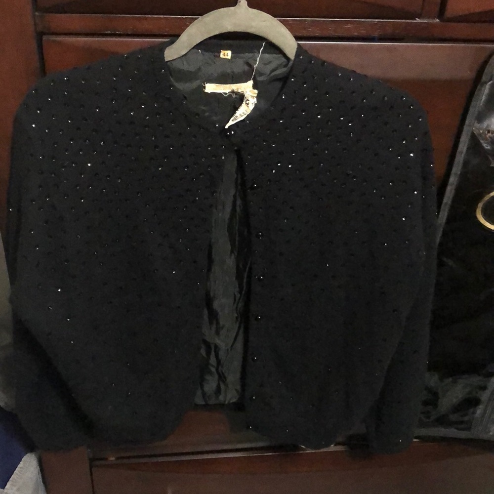 Vintage Bonnie Wong Cardigan with Sequins